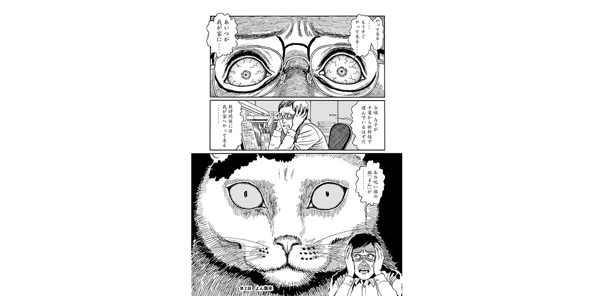 伊藤潤二展 誘惑《伊藤潤二の猫日記　よん＆むー》