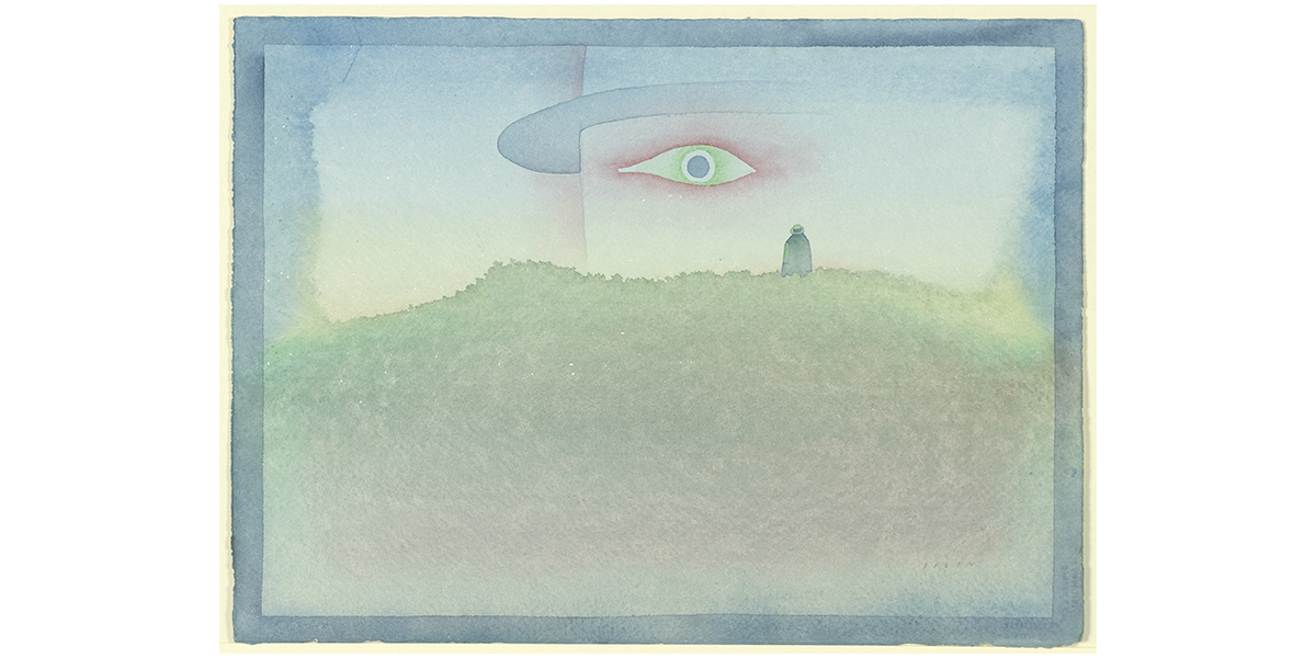 「空想旅行案内人 ジャン＝ミッシェル・フォロン」《対話》1975年フォロン財団蔵 ©Fondation Folon, ADAGP/Paris, 2024-202