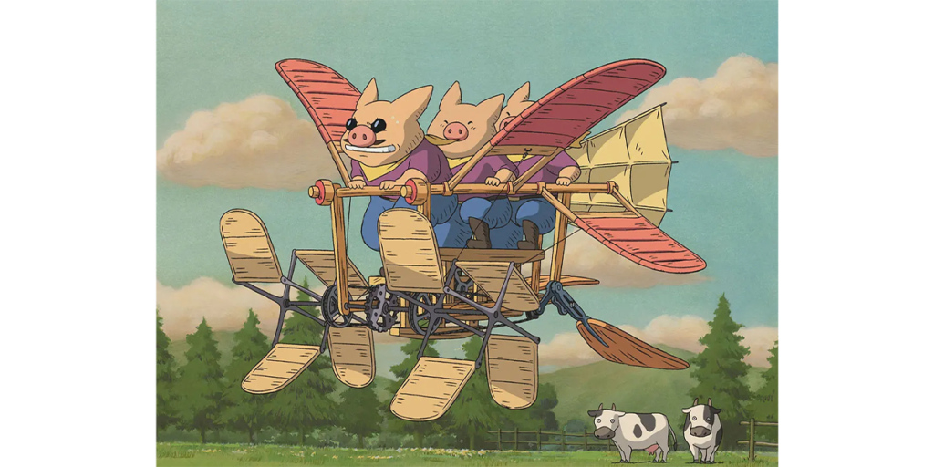 「ジブリの立体造型物展」短編『空想の空とぶ機械達』