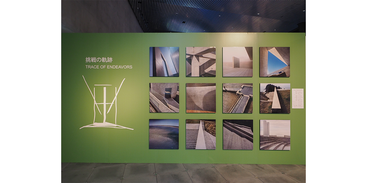「安藤忠雄展｜青春」会場風景（イントロダクション）