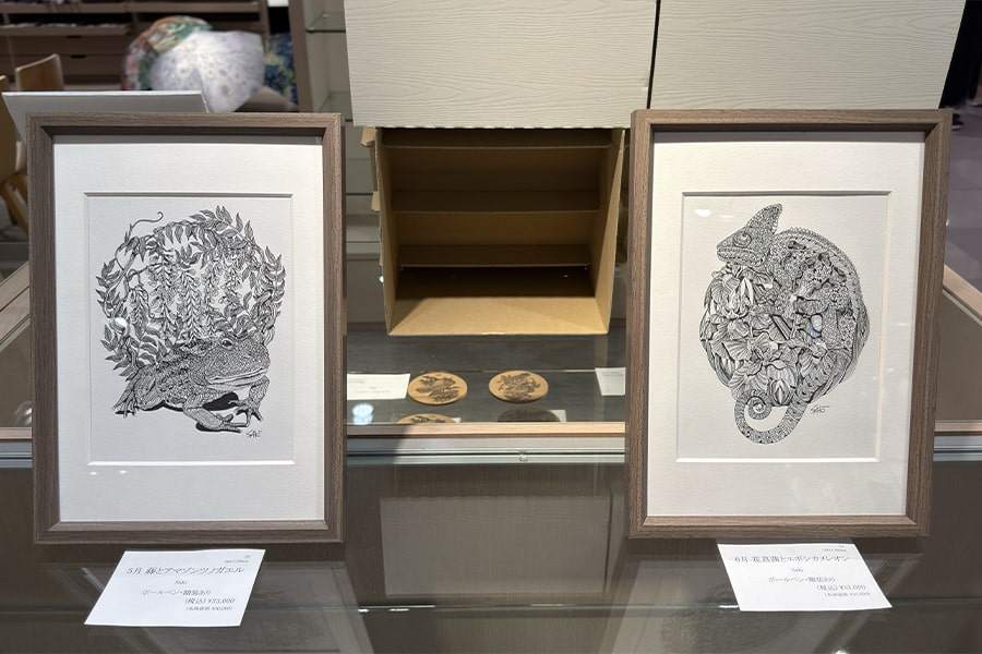 アートイベント「silsil・NiJi$uKe・安川眞慈・Saki アート作品＆グッズコーナー」
