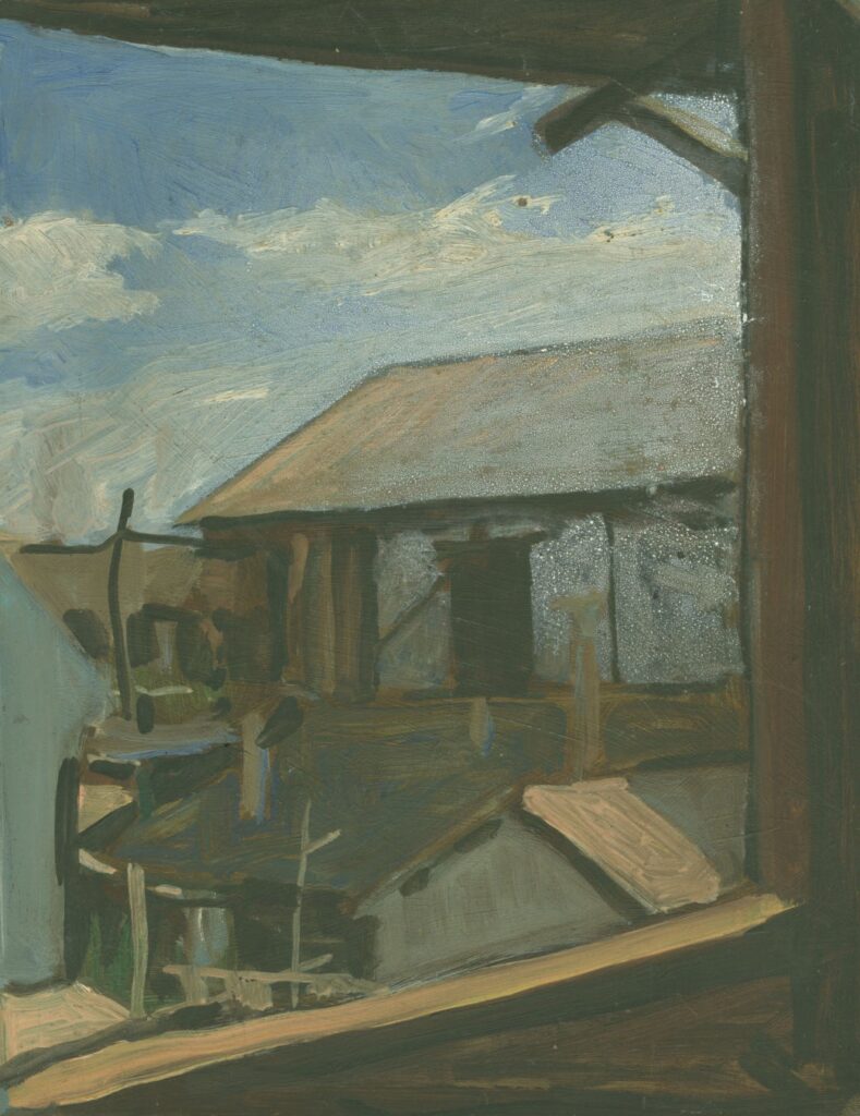 部屋の窓からの風景(Ⅱ) 1954年