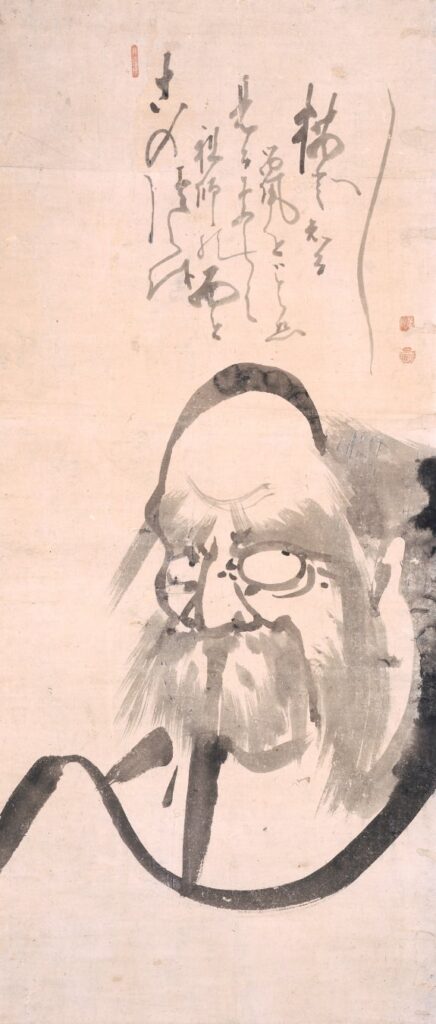 白隠慧鶴自画賛《達磨図》